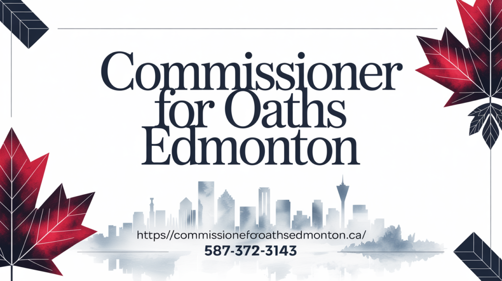 Why Mobile Commissioner for Oaths Services Are a Game Changer for Edmonton Professionals