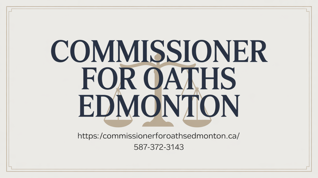 East Edmonton Commissioner of Oath